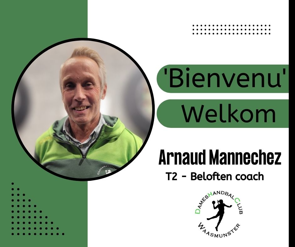 Welkom Arnaud (onze nieuwe T2 en beloften trainer)